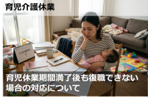 育児休業期間満了後も復職できない場合の対応について