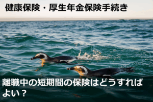 離職中の短期間の保険はどうすればよい？