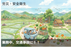 業務中、交通事故に！！