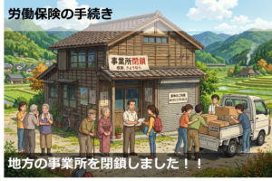 地方の事業所を閉鎖しました！
