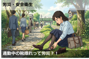 通勤中の靴擦れって労災？！