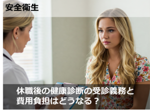 休職後の健康診断の受診義務と費用負担はどうなる？