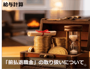 前払い退職金は残業計算の時の割増基礎単価に含めるべきですか？