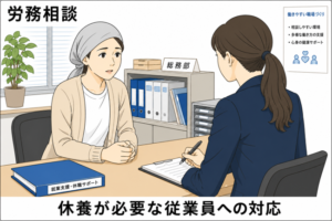 休養が必要な従業員への対応