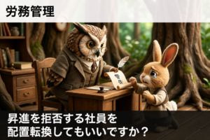 昇進を拒否する社員を配置転換してもいいですか？