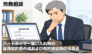 パートタイマー雇い入れ時の雇用契約書および契約締結時の注意点