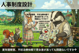 更年期障害、不妊治療休暇で男女差があっても問題ないですか？