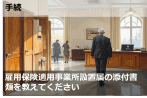 雇用保険適用事業所設置届の提出時における留意点