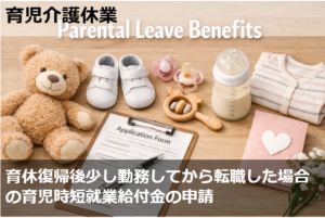 育休復帰後少し勤務してから転職した場合の育児時短就業給付金の申請